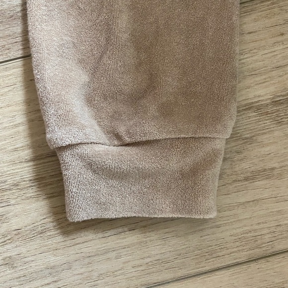 Beach Riot Maxine Terry Cloth Beach Sweatshirt Size Large Taupe - Picture 6 of 8